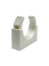 32MM PP HINGED CONDUIT CLIP WHITE - PACK 10