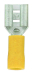 Female Push-On Terminals Yellow 6.3mm